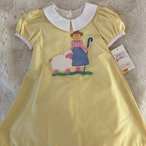 NWT Mulberry St Little Bo Peep gingham dress sz 4T